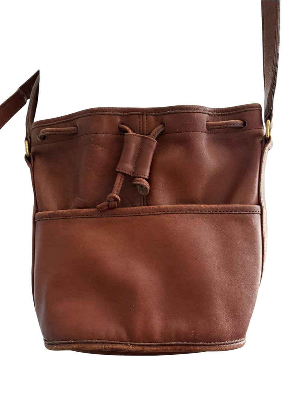 Coach draw string bucket bag